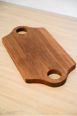 Teak Cutting Board - Double Handle