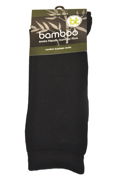 Bamboo comfort business socks - M 4-6; W 6-8 - Black