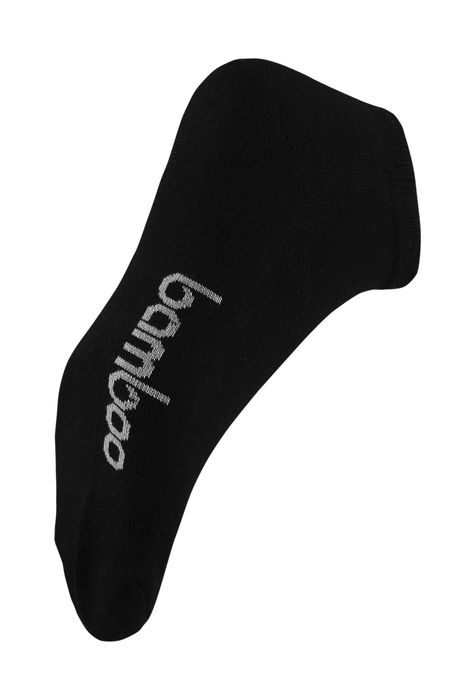 Bamboo ped socks - M 4-6; W 6-8 - All Black