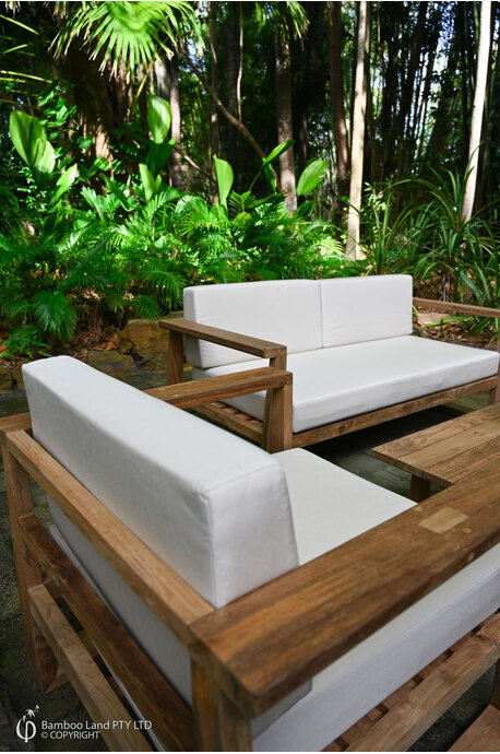 Bayside outdoor lounge setting - Sofa, two chairs and coffee table