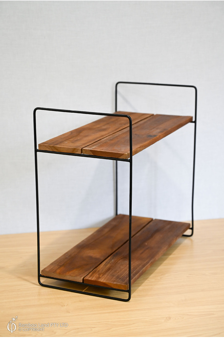 RACK - Teak Miniatures - Double - W50 x H45cm