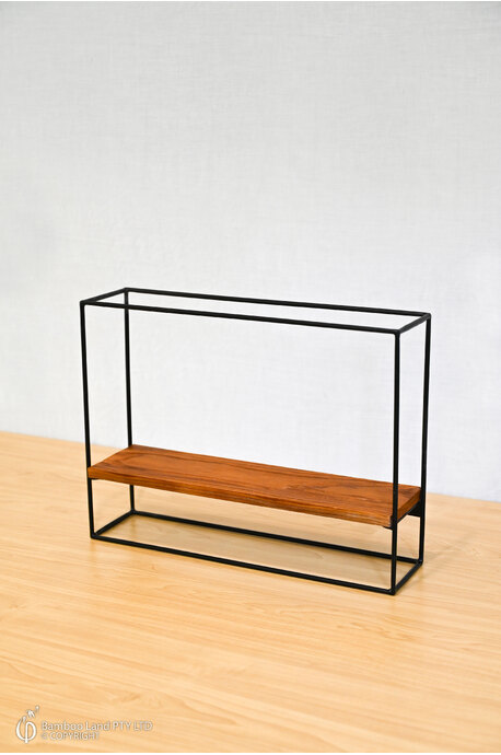 Wall Rack - Teak Miniatures - W40 x H30cm