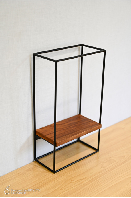 WALL RACK - Teak  Miniatures - W20 x H35cm