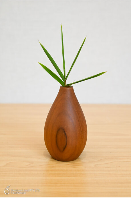 Teak Vase - Teardrop