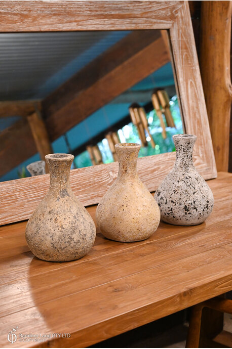 Vase Salya - Brown Fossil