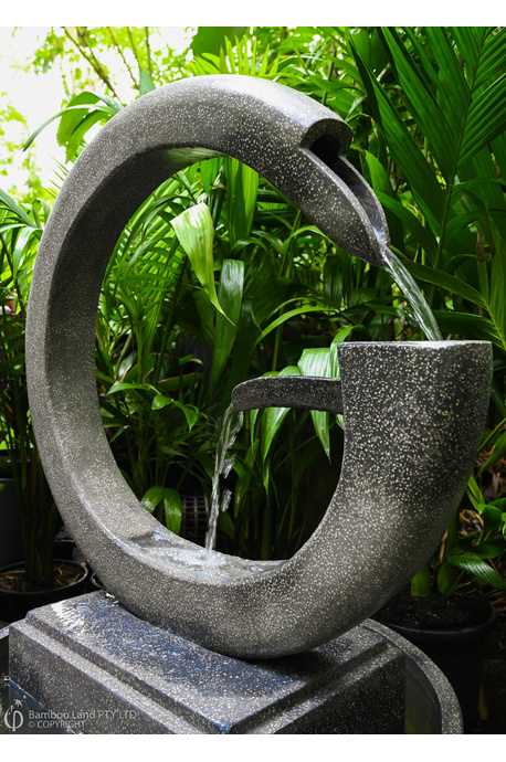 Infitity water feature - Grey Terrazzo